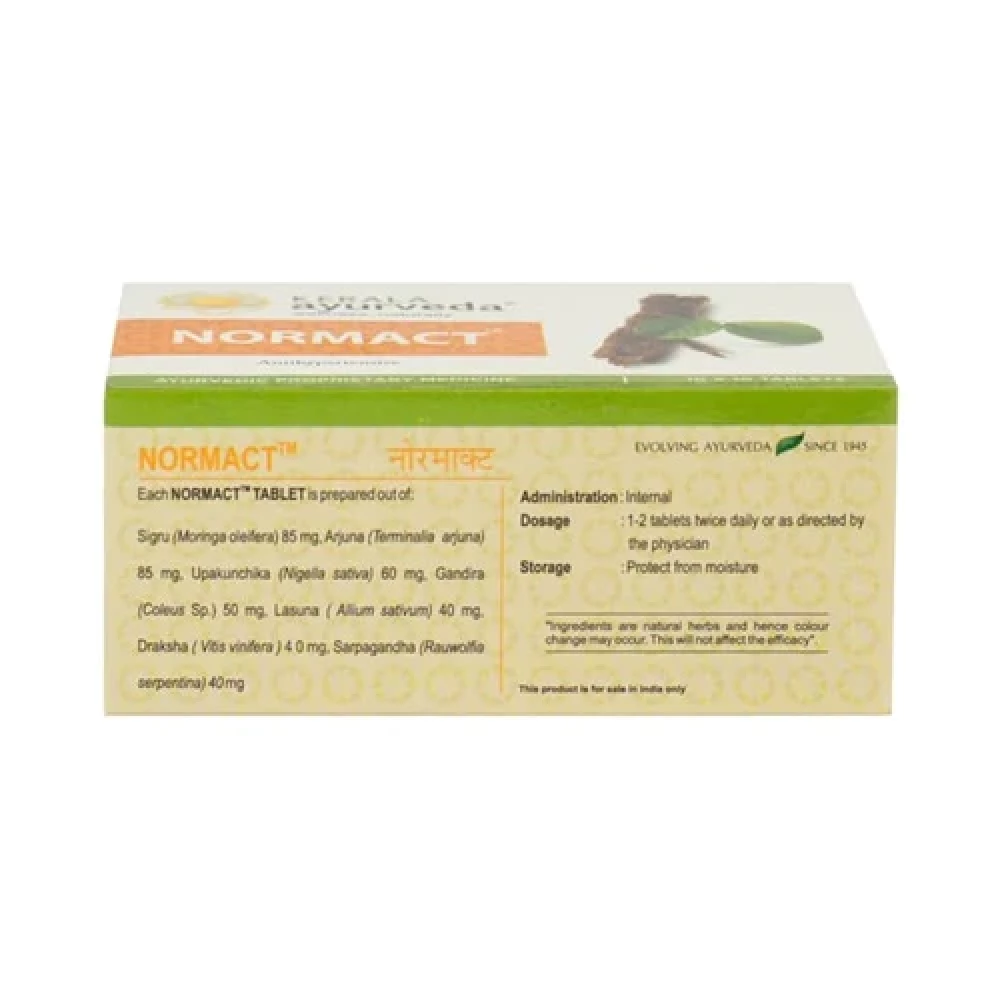Kerala Ayurveda Normact Tablets, 100 Tablets-2.webp